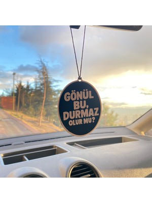 Serüven Dikiz Aynası Süsü – Gönül Bu Durmaz Olur Mu! - Çift Yönlü 3D Baskı, Plastik, Cam Çizmez