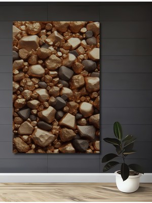 Teona Ahşap Altın Çağı Doğal Taş Desenli Ahşap Dekoratif Ev,antre,salon,ofis,mutfak,yatak Odası Tablo