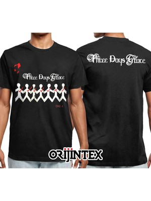 Metal Giyim Three Days Grace Siyah Erkek Tişört M