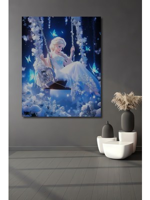 Teona Ahşap Elsa Sihirli Salıncak Sanat Ev,antre,salon,ofis,mutfak,yatak Odası Tablosu