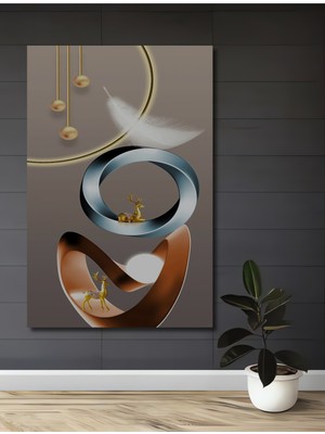 Teona Ahşap Altın Ormanların Zarafeti Dekoratif Ahşap Ev,antre,salon,ofis,mutfak,yatak Odası Tablo