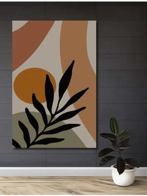 Teona Ahşap Modern Bohem Yaprak Güneş Desenli Ahşap Dekoratif Ev,antre,salon,ofis,mutfak,yatak Odası Tablo