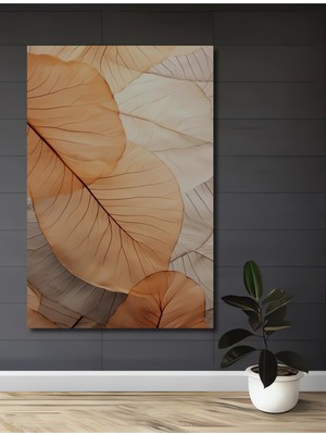 Teona Ahşap Kuru Yaprak Desenli Ahşap Dekoratif Ev,antre,salon,ofis,mutfak,yatak Odası Tablo