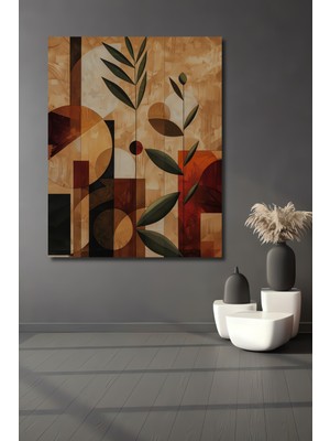 Teona Ahşap Soyut Yaprak Formları Ahşap Dekoratif Ev,antre,salon,ofis,mutfak,yatak Odası Tablo