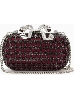 Kristal Işlemeli Zincir Postalı El Çantası, Self-Portrait, Işıltılı & Feminen