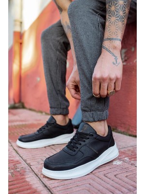 Kapsulavm Günlük Ayakkabı  Siyah (Beyaz Taban)