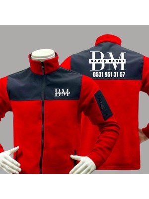 Bm Nakış Baskı Kişiye Özel Firma Logolu Softshell Polar