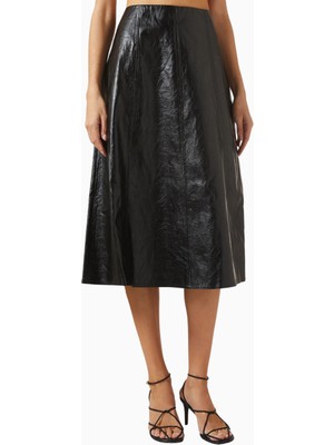 Marella Coated Twill Flared Midi Etek, Modern ve Şık Tasarım