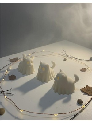 2 ADET Hayalet Kedi Figür, Hediyelik Biblo - Figür, aksesuar, dekorasyon, oyuncak, süs, Nycruin3D