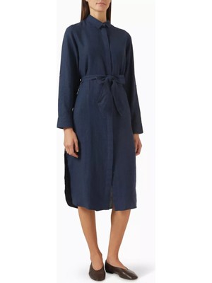 Derek Rose Sicily Keten Gömlek Elbise Kemerli & Rahat Yaz Şıklığı