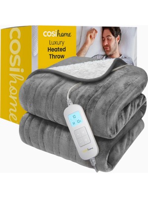 Cosi Home Elektrikli Battaniye 180X130 Cm, 10 Isı Kademeli, Otomatik Kapanma