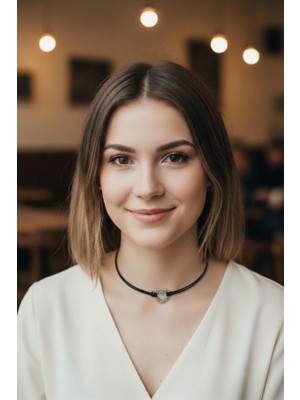 Siyah Kalp Figürlü Minimalist Choker Kolye - Bronz Renk Metal Kalp Detaylı Ince Boyunluk
