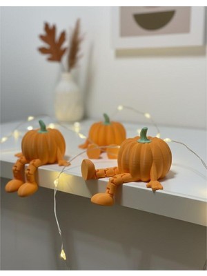 Oturan Minyatür Bal Kabağı Figürü 1 ADET - Hediyelik Biblo, Figür, Aksesuar, Dekorasyon, Oyuncak, Nycruin3D