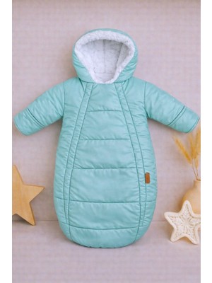 DeKuBaby Içi Welsoft Kürklü Yeni Doğan Bebek Kundak - Tulum Mont