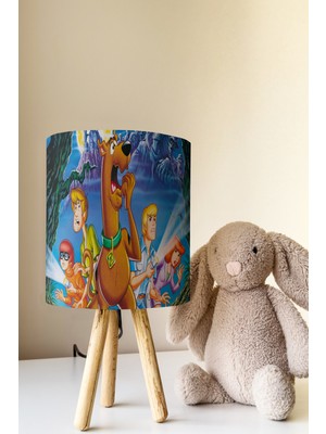Talia Home Scooby-Doo Desenli Çocuk Odası Abajur Masa Lambası TLAB-046