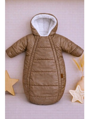 DeKuBaby Içi Welsoft Kürklü Yeni Doğan Bebek Kundak - Tulum Mont