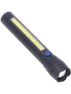SiHako PM-16754 Şarj Edilebilir Zoomlu Cob LED El Feneri