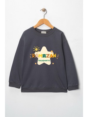 Dekim Moda Sweatshirt Çocuk "ramazan Paylaşmaktır" Baskılı Pamuklu