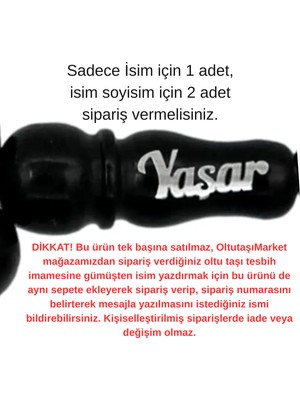 OltutaşıMarket Gümüş Plakadan Imameye Isim Dikkat! Bu Ürün Tek Başına Sipariş Verilemez!