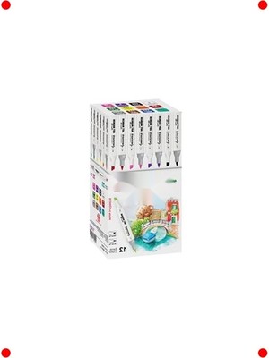 MarkEntegra Sanat Fırça Uçlu Keçeli Kalem Seti 12'li