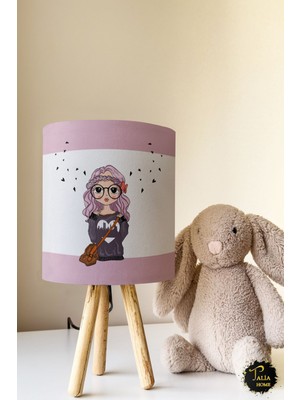 Talia Home Çizgifilm Çocuk Odası Abajur Masa Lambası TLAB-014