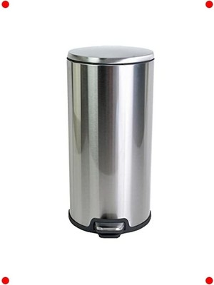 MarkEntegra 20 Litre Pedallı Çöp Kovası, Beyaz Dış, Siyah Iç