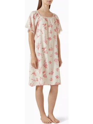 Almudena Pamuk Saten Gecelik & Sabahlık Seti Zarif Dantel Detaylı