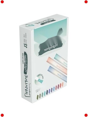 MarkEntegra Ofis Fosforlu Kalem Seti - Pasifik Mavi (12 Adet)