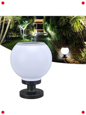 MarkEntegra Küre Hibrit LED Bahçe Lambası - Uzaktan Kumandalı