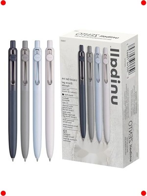 MarkEntegra 12 Siyah Jel Mürekkep Roller Kalem Seti