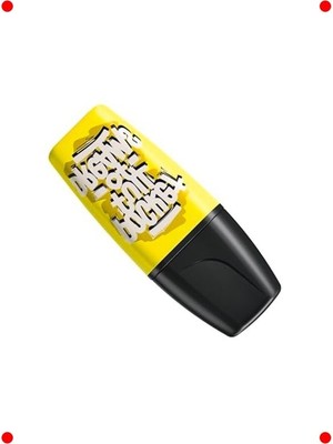 MarkEntegra Mini Fosforlu Kalem, Sarı, Eğlenceli Tasarım