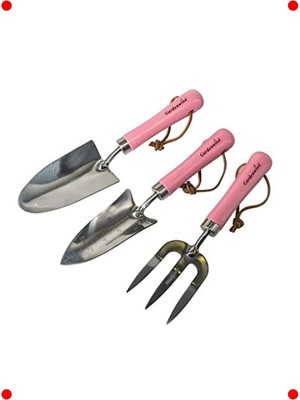 MarkEntegra Pembe Bahçe Aletleri Üçlü Set