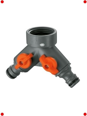 MarkEntegra Çift Çıkışlı Musluk Adaptörü