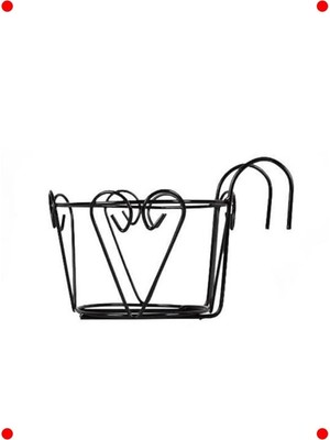 MarkEntegra Ferforje Balkon Saksı Askısı - Tekli Kanca Tipi