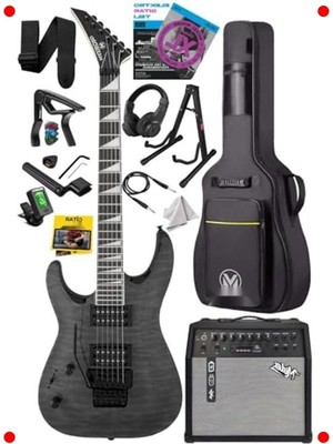 MarkEntegra Floyd Rose Kilitli Elektro Gitar Seti (50W Amfi, Gri)