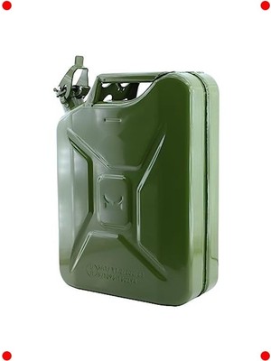 MarkEntegra Metal Benzin Bidonu 20 Litre + Aktarma Borusu