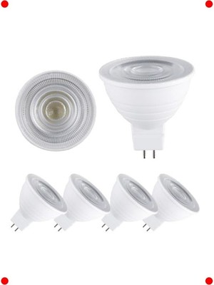 MarkEntegra Kısılabilir Gu5.3 MR16 LED Ampul 7W (5'li Paket) Sıcak Beyaz