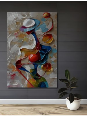 Teona Ahşap Gızemlı Kadın Portresi Yağlı Boya Görünümlü Ahşap Dekoratif Ev,antre,salon,ofis,mutfak Tablo