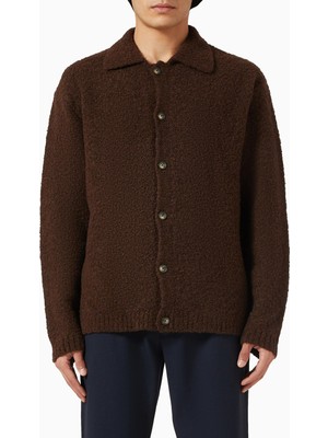 Yün Karışımlı Hırka, Minimalist Tasarım ve Modern Erkek Stili