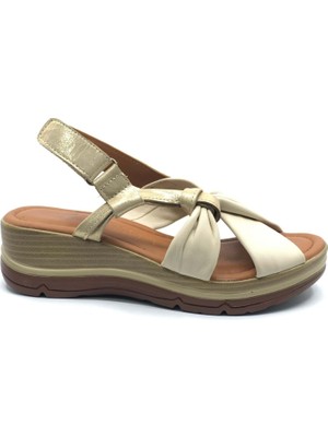 Venüs Tarda Hakiki Deri Comfort Ortopedik Kadın Sandalet