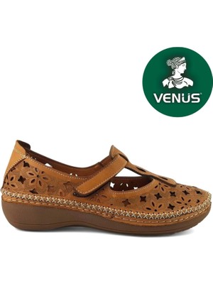 Venüs Vingii Hakiki Deri Kadın Babet Ayakkabı