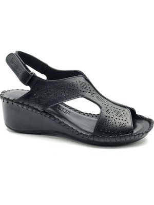 Venüs Şomali Hakiki Deri Comfort Ortopedik Kadın Sandalet