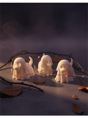 Hayalet Köpek Figür, Hediyelik Biblo 1 ADET - Figür, aksesuar, dekorasyon, oyuncak, Beyaz, Nycruin3D