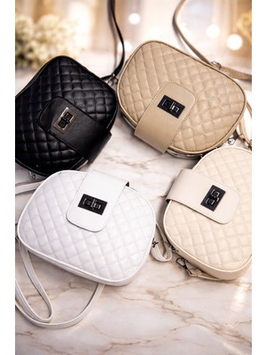 Adım Moda Kadın Kapitone Çapraz Askılı Çanta – 3 Bölmeli, Şık Tasarım