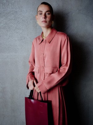 Lc Waikiki Yeni Sezon Gömlek Yaka Oversize Kadın Ceket