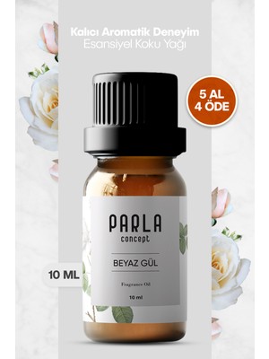 Parla Concept Çamaşır Yün Kurutma Topu Kokusu - Beyaz Gül - 10 ml - 1 Adet - Esansiyel Uçucu Yağ
