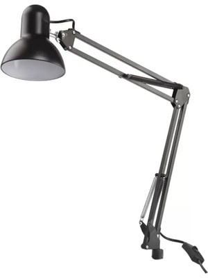 PremiumPort Şık Siyah Metal Masa Lambası, Modern ve Dayanıklı Aydınlatma