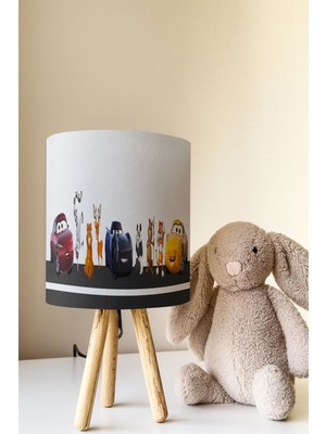 Talia Home Hayvanları Öğrenelim Çocuk Odası Abajur Masa Lambası TLAB-109