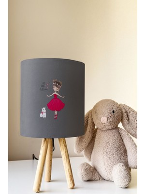 Talia Home Balerin Kız Çocuk Odası Abajur Masa Lambası TLAB-190