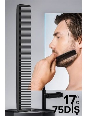 Turk Elize Ince Uzun Sakal Bıyık Tarağı